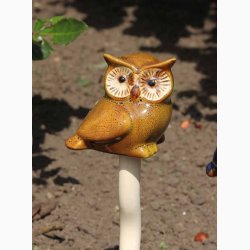 UGLE p pind i keramik med fjeder 7 cm hj og med pind 30 cm hj, Vlg
