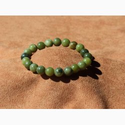 Armbnd/Mala med Xinyi Grn jade kugleformede - Krystal armbnd