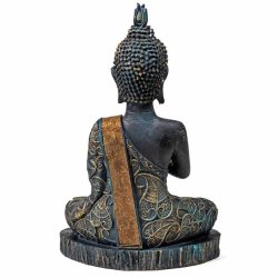 Bedende Buddha antik look thailandsk stil 14 x 7.5 x 22 cm, figur