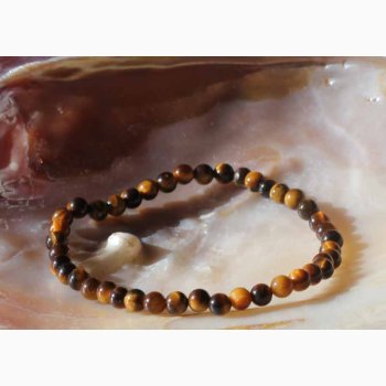 Armbnd med Tigerje kugleformede - Krystal armbnd