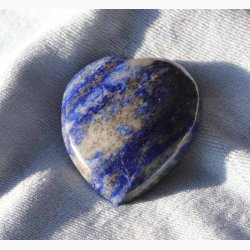 Lapis lazuli hjerte krystal sten ca. 5 x 4,5 cm