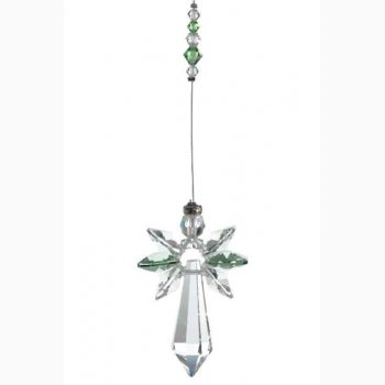 Regnbuedanner Skytsengel lys grn Peridot - Krystal