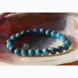 Armbnd Apatit (kugler 8-9 mm) - Krystal armbnd