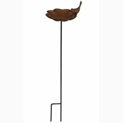 Fuglebad Blomst p spyd i stbejern H: 91 cm, L:19,5, B:17,8