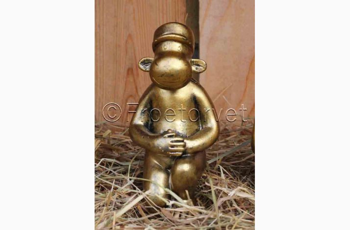 Sjove aber i guldlook H:10 cm, v�lg