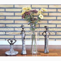 Kunstig Plante Echeveria H: 45 cm vinrd 