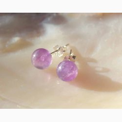 restikker Ametyst kugler (6 mm)  - Krystal reringe