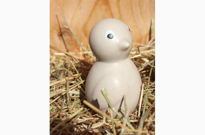 Keramik and H: 5 cm, Beige Mat stk. pris