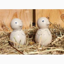 Keramik and H: 5 cm, Beige Mat stk. pris