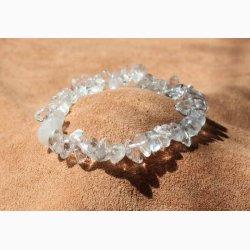 Armbnd med Bjergkrystal chip - Krystal armbnd