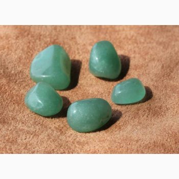AVENTURINE- Aventurin krystal Lommesten - 5 stk. i posen