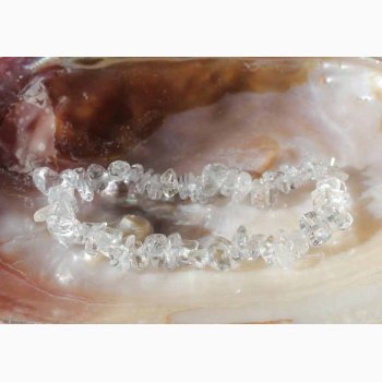 Armbnd med Bjergkrystal chip - Krystal armbnd