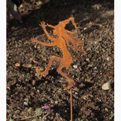 Lille dansende heks OG Lille flyvende heks p stang i jern