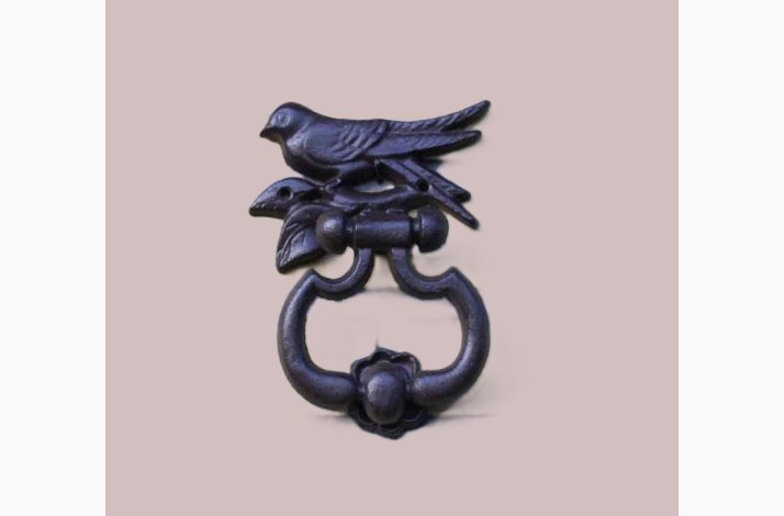 Fuglesilhuet drhammer i stbejern, L:12.4 x B: 4.2 x H: 17.4 cm