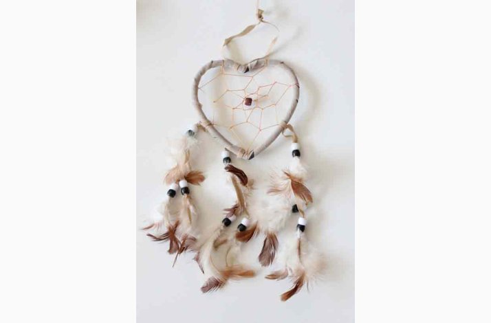 Dr�mmefanger hjerte diameter 10 cm l�ngde, v�lg