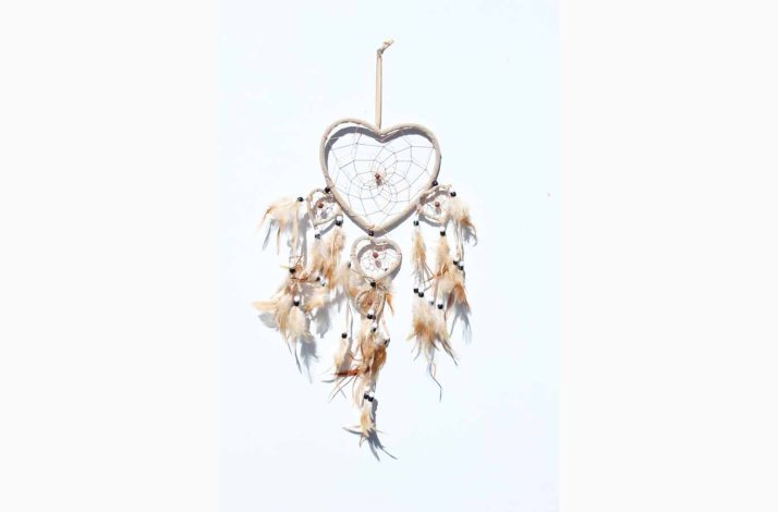 Dr�mmefanger hjerte diameter 16 cm l�ngde 60 cm, v�lg