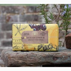 Fast h�nds�be Sicilian Lemon &amp; Sweet Orange S�be � (190 g) - The English Soap Company