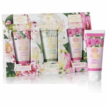 H�ndcreme Laguna Blu � (Gaves�t 3x100 ml) med Camellia, Hibiscus & Tuberose, Fiorentino