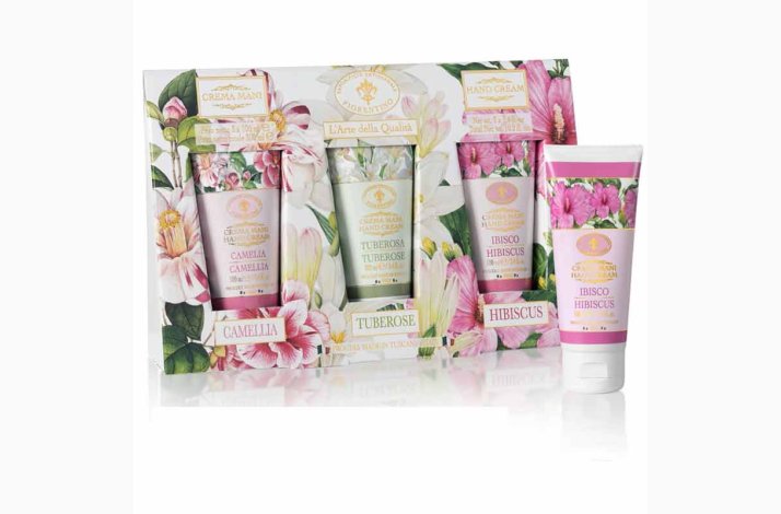 H�ndcreme Laguna Blu � (Gaves�t 3x100 ml) med Camellia, Hibiscus &amp; Tuberose, Fiorentino