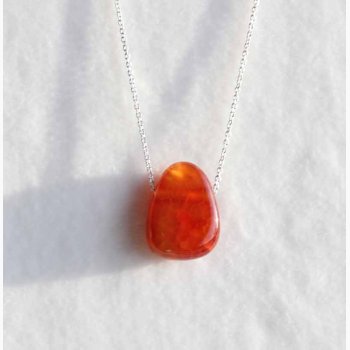 Ild Agat drbe krystal vedhng