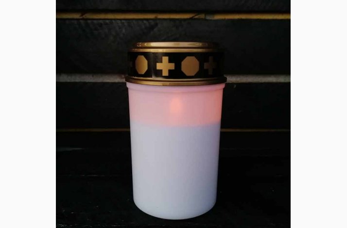 LED Gravlys H:12,5 cm til udendrs anvendelse med sensor