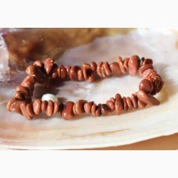 Armbnd med Guldsten chip - Krystal armbnd