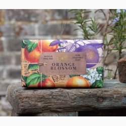 Fast h�nds�be � Orange Blossom, Appelsinblomst duft � 190 g � The English Soap Company