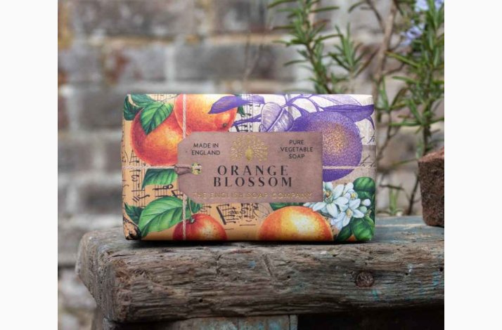 Fast h�nds�be � Orange Blossom, Appelsinblomst duft � 190 g � The English Soap Company