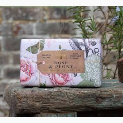 Fast h�nds�be Rose &amp; Peony � 190 g | The English Soap Company