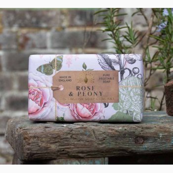 Fast h�nds�be Rose & Peony � 190 g | The English Soap Company
