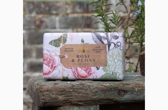Fast h�nds�be Rose &amp; Peony � 190 g | The English Soap Company