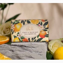 Fast h�nds�be � Lemon &amp; Mandarin / Citron &amp; Mandarin (med sheasm�r) � 190 g, The English Soap Company