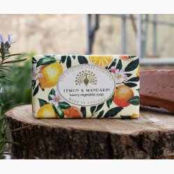 Fast h�nds�be � Lemon &amp; Mandarin / Citron &amp; Mandarin (med sheasm�r) � 190 g, The English Soap Company