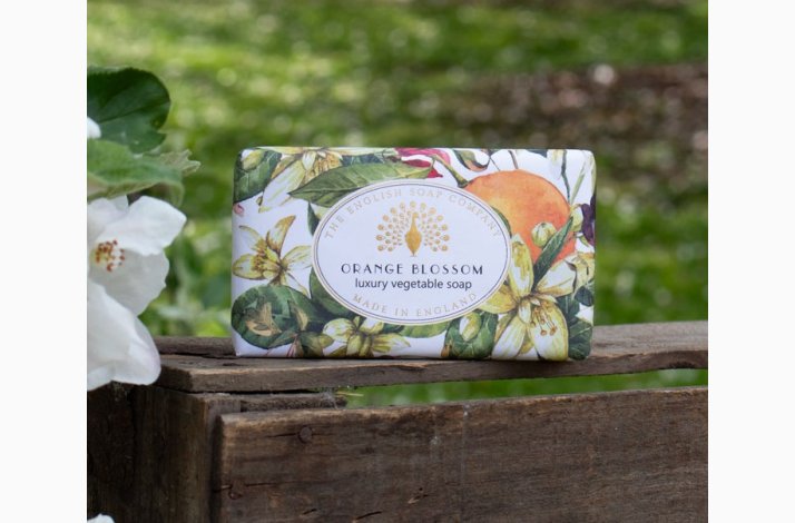 Fast h�nds�be � Orange Blossom / Appelsinblomst (med sheasm�r) � 190 g, The English Soap Company