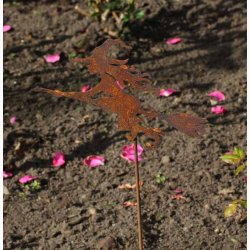 Lille flyvende heks p stang i jern