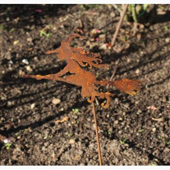 Lille flyvende heks p stang i jern