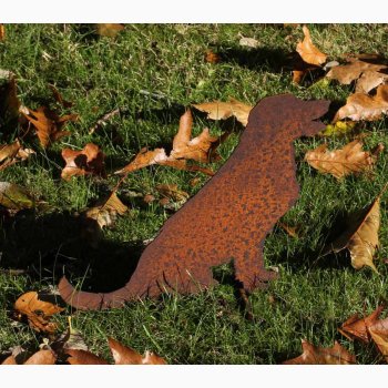 Hund som sidder i jern H:25 cm