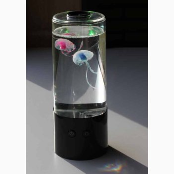 Akvarie Lampe med 2 Svmmende Vandmnd H: 23 cm