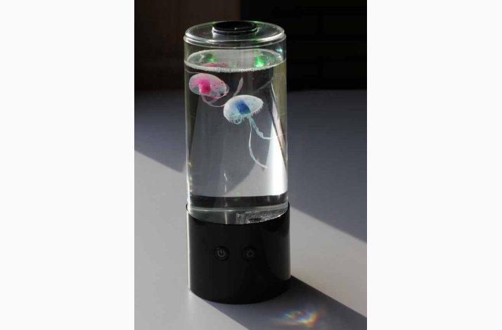 Akvarie Lampe med 2 Svmmende Vandmnd H: 23 cm