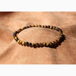 Armbnd med Tigerje kugleformede - Krystal armbnd