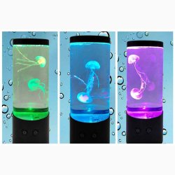 Akvarie Lampe med 2 Svmmende Vandmnd H: 23 cm