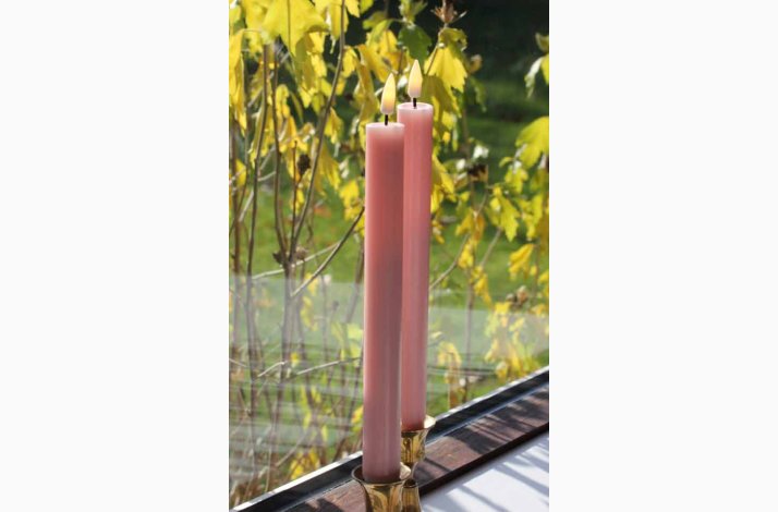 3D flamme Lyserde 24 cm hje LED kronelys 2 stk. i pk