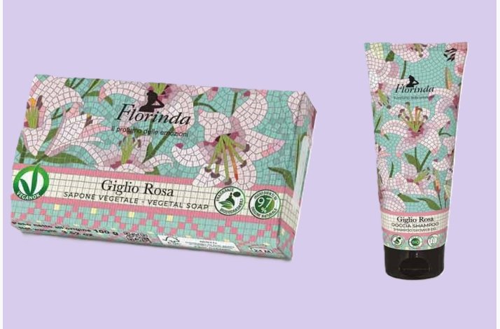 Mosaik SHAMPOO shower gel Pink Lily og Hndsbe  Pink Lily - Florinda