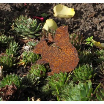 Mini Egern i jern p stick H: 7 cm, B: 6 cm