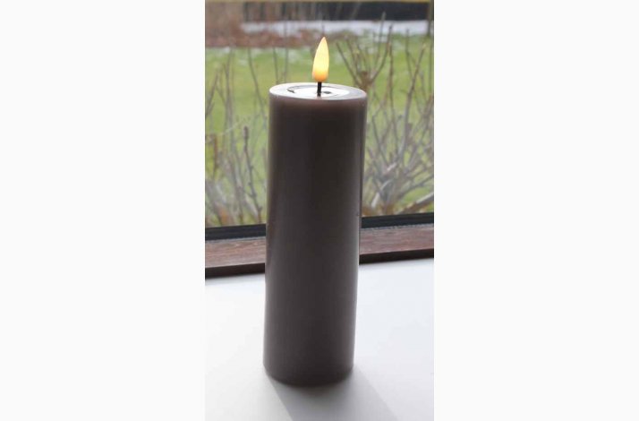 3D flamme Mokka led bloklys ( 5*15 cm)