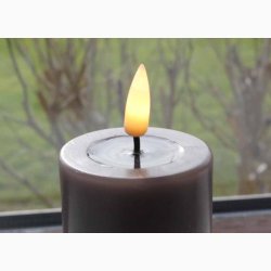 3D flamme Mokka led bloklys ( 5*15 cm)