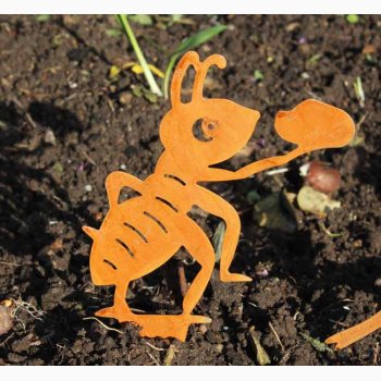 Metalmyre rustrd patina H: 20 cm inkl. stick