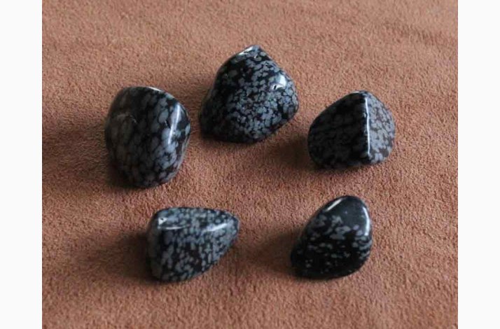 OBSIDIAN SNOWFLAKE - Obsidian krystal stk. pris
