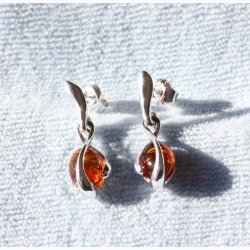 �reringe lang ravkugle i s�lvb�nd - Ravsmykke