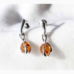 �reringe lang ravkugle i s�lvb�nd - Ravsmykke